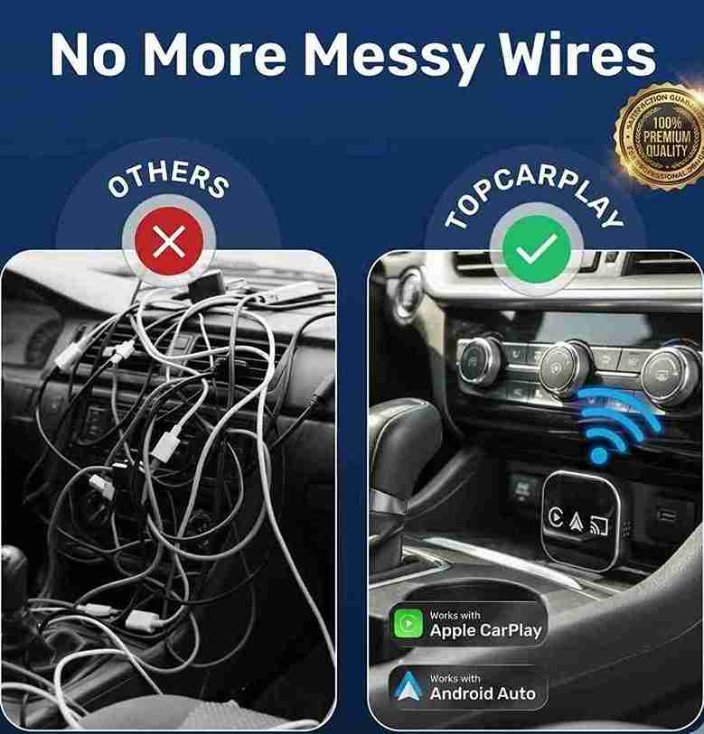 TopCarPlay Kabelloser CarPlay-Adapter